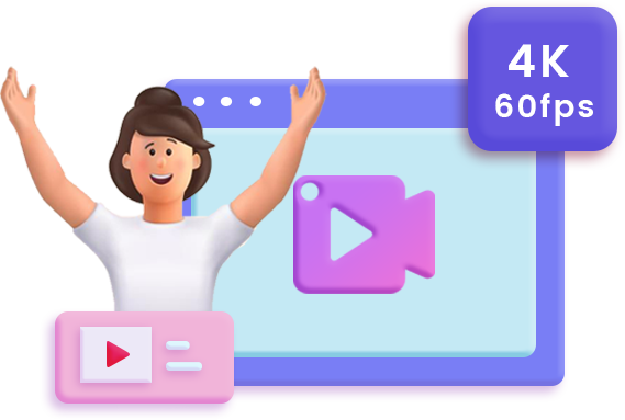 최대 4K 해상도 60FPS 원본 품질 녹화 및 출력